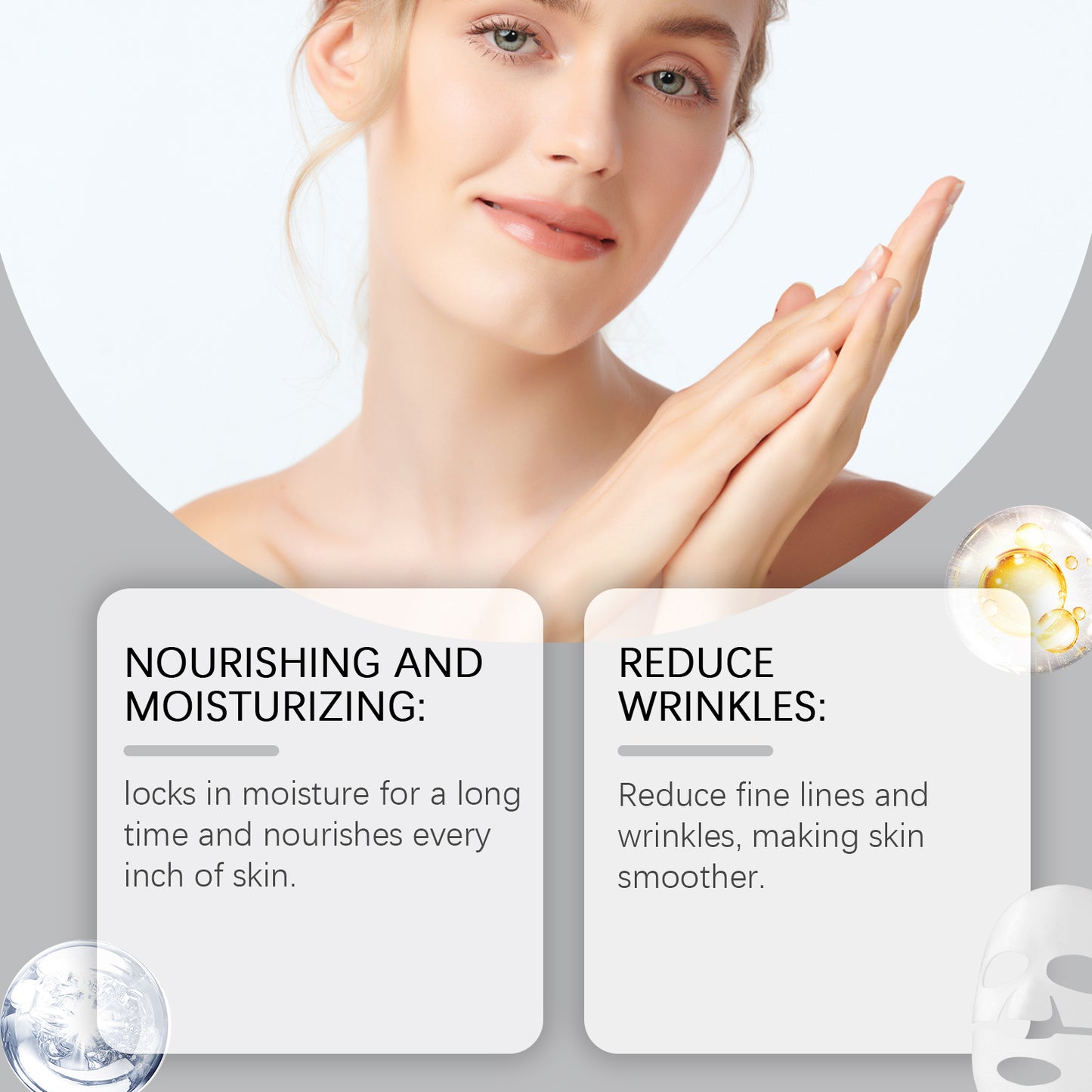 Collagen Moisturizing Facial Mask - Hydrating Anti-Aging Sheet Mask