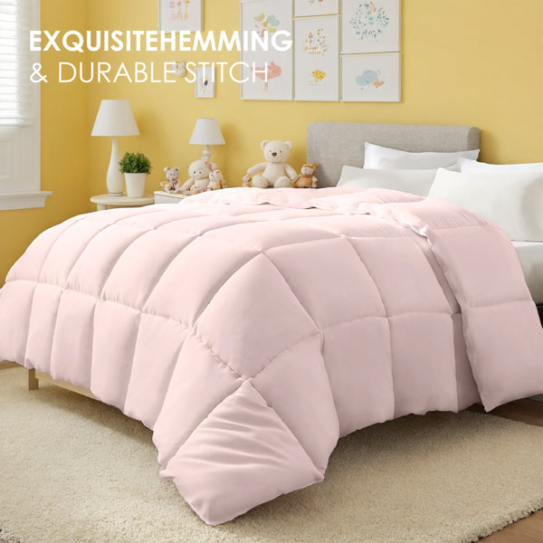 Luxury White Plump Duvet - Extra Large Checkered Quilting