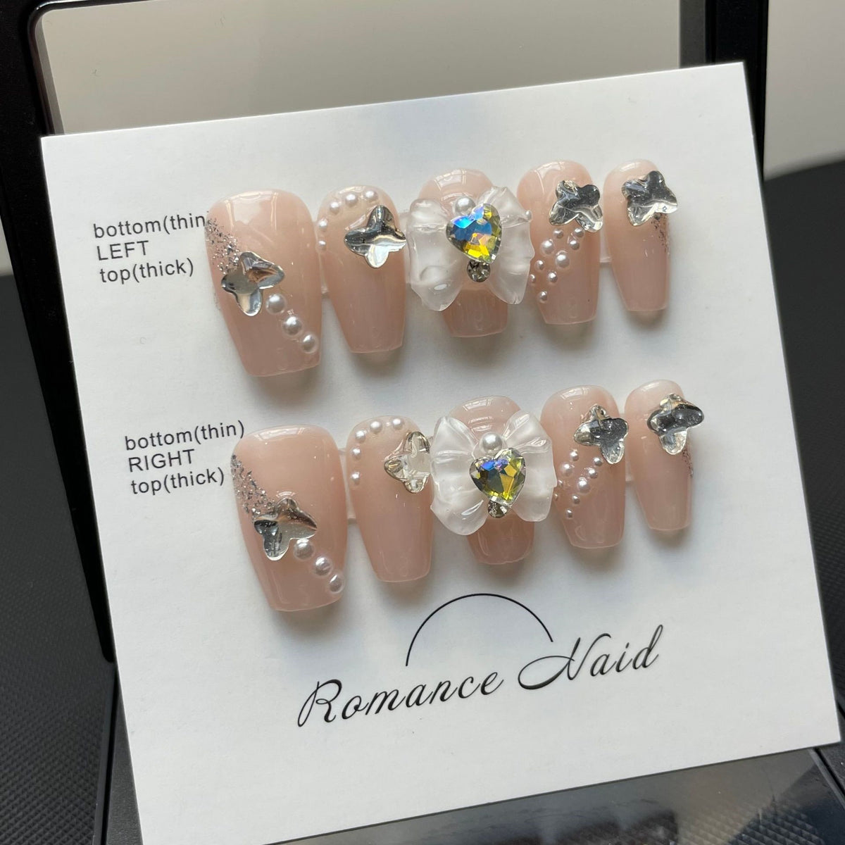 Light Therapy Nail Art Stickers Set for Manicure & Pedicure - Handmade Design