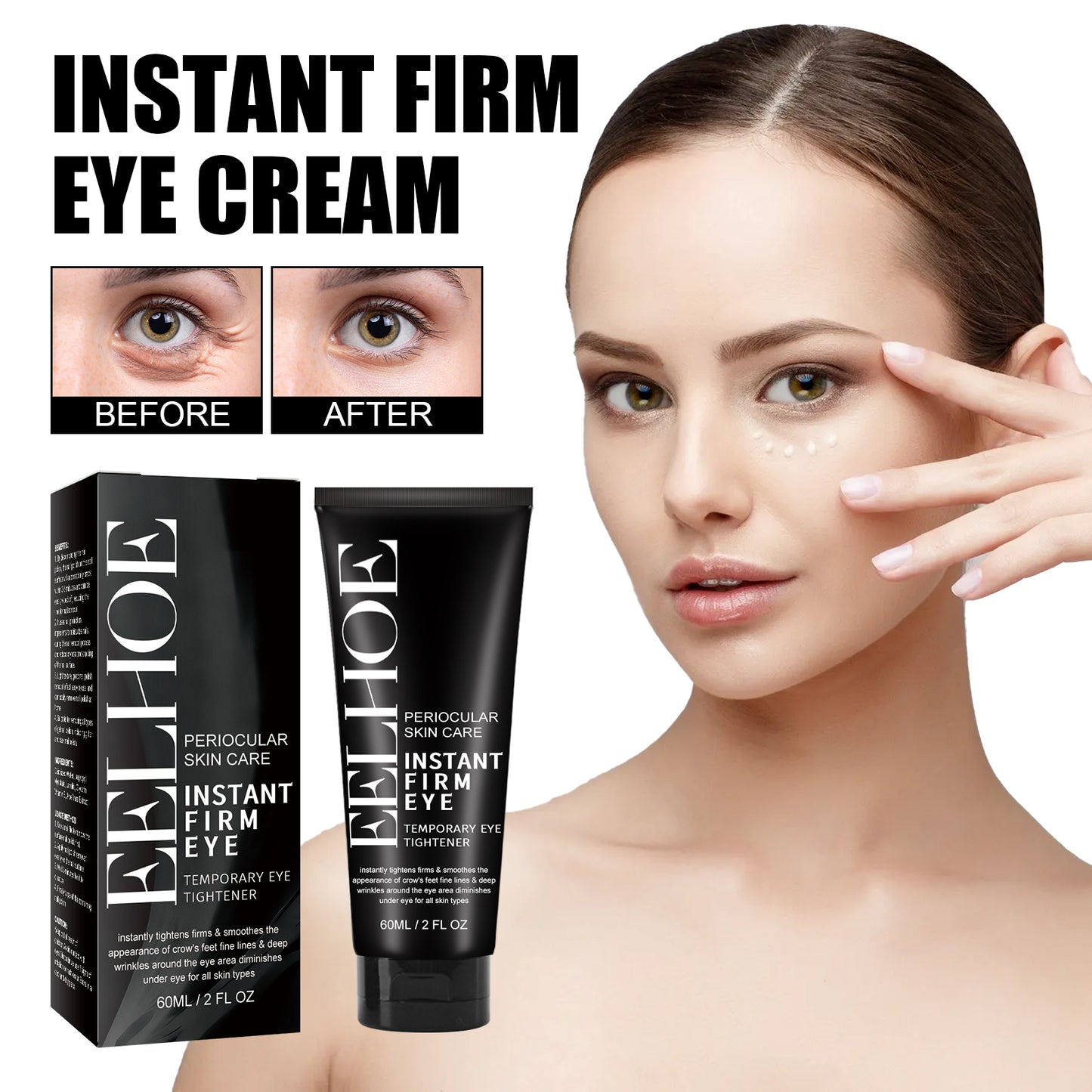 Firming Eye Cream with Hyaluronic Acid - Anti-Aging & Wrinkle Reduction
