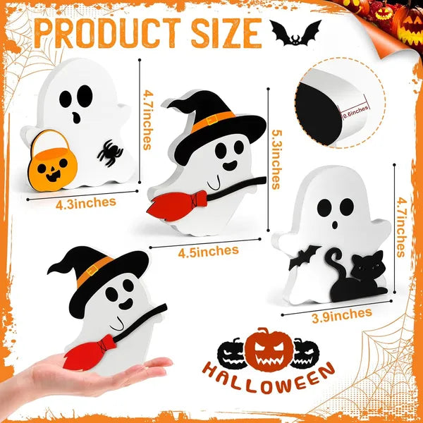 Halloween Wooden Tiered Tray Decor - Set of 3 Signs