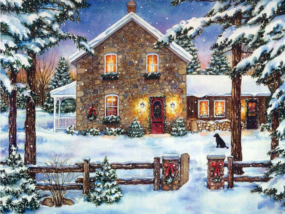 Winter Landscape Diamond Painting Kit - Embroidery Art & Craft