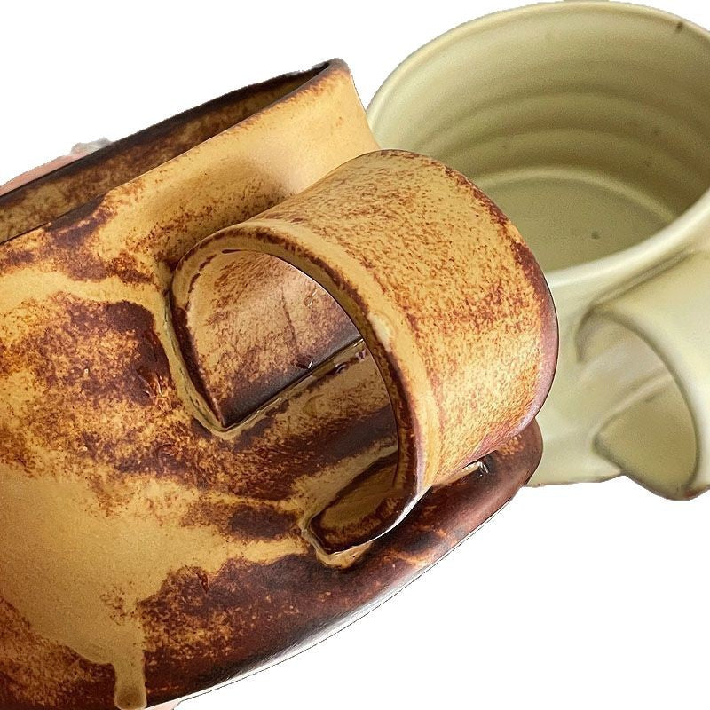 Ceramic Mug with Stoneware Glaze - Chinese Style Drinkware - 250ml Capacity