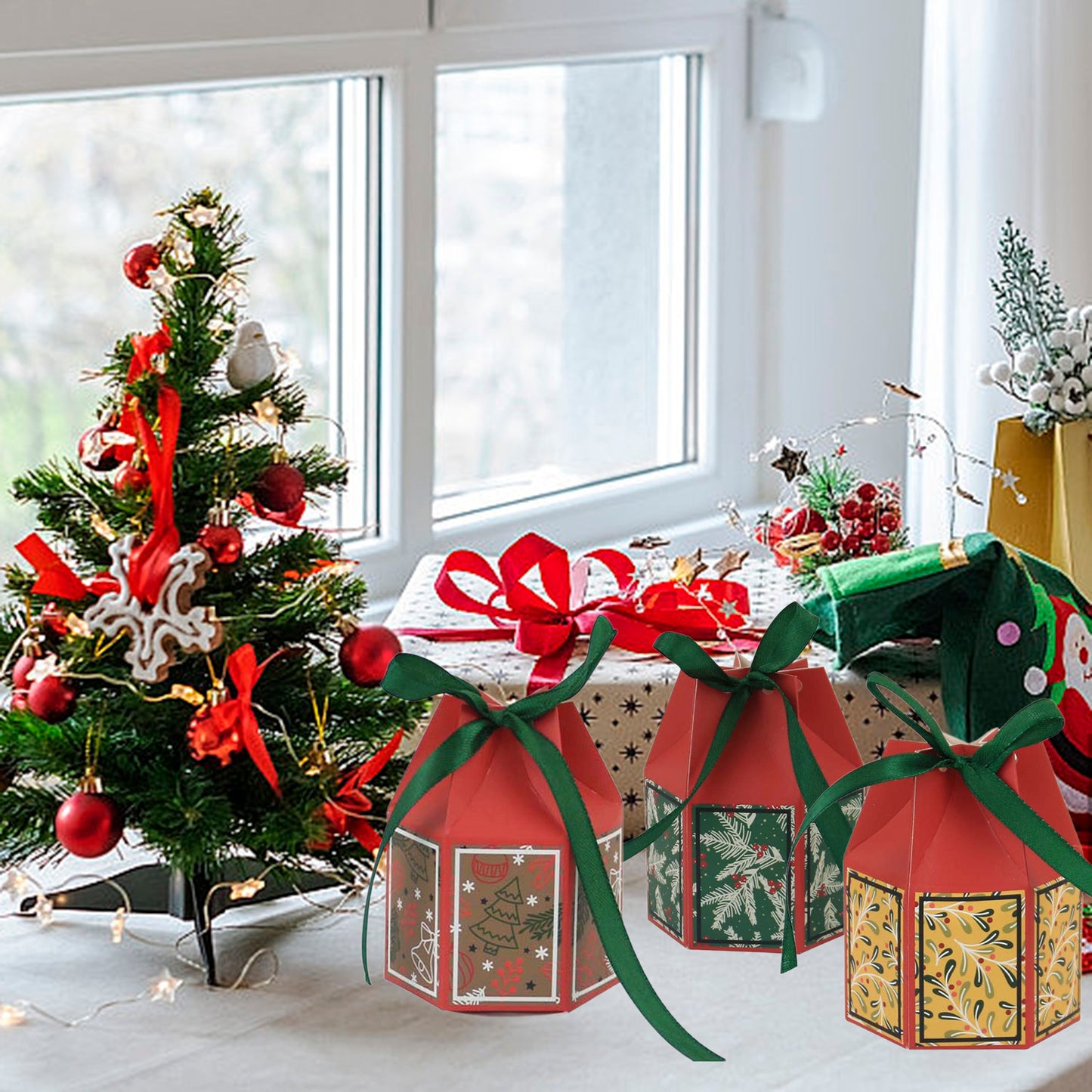 20 Christmas Gift Boxes - Holiday Party Supplies