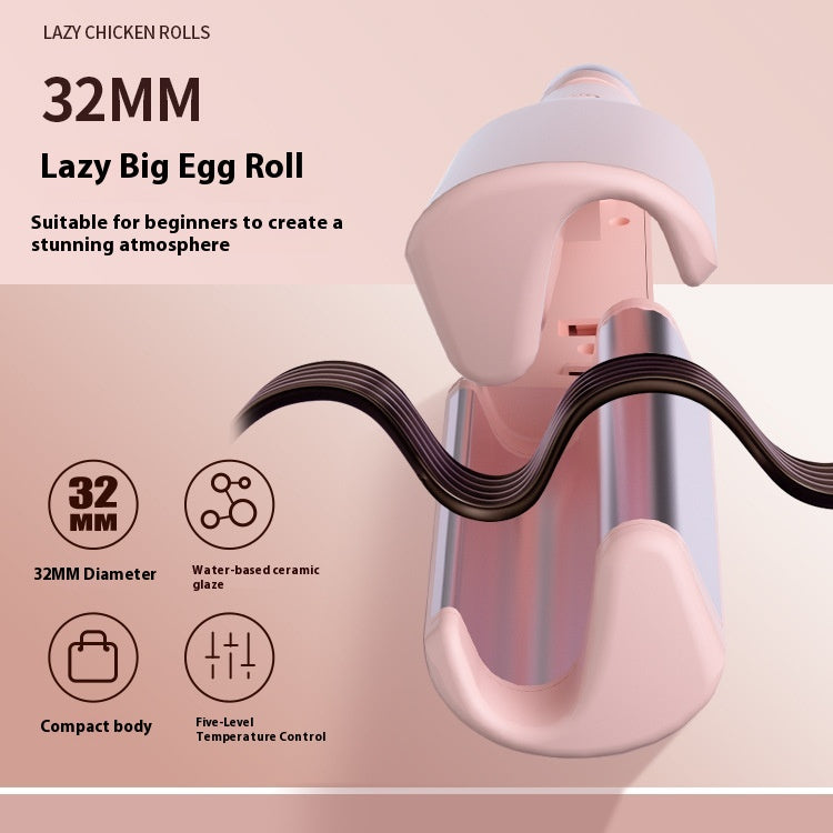 Automatic Hair Curler and Straightener Dual-Use Egg Perm Tool - Multiple Colors & Power Options