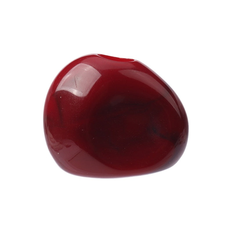 Large-Hole Acrylic Beads for Crafts and Decorations - 10 Pieces