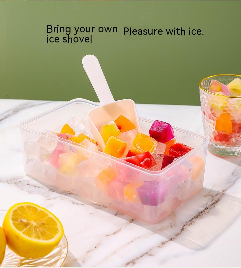 Large Capacity Silicone Ice Cube Mold Food Grade Ice Tray Refrigerator Container