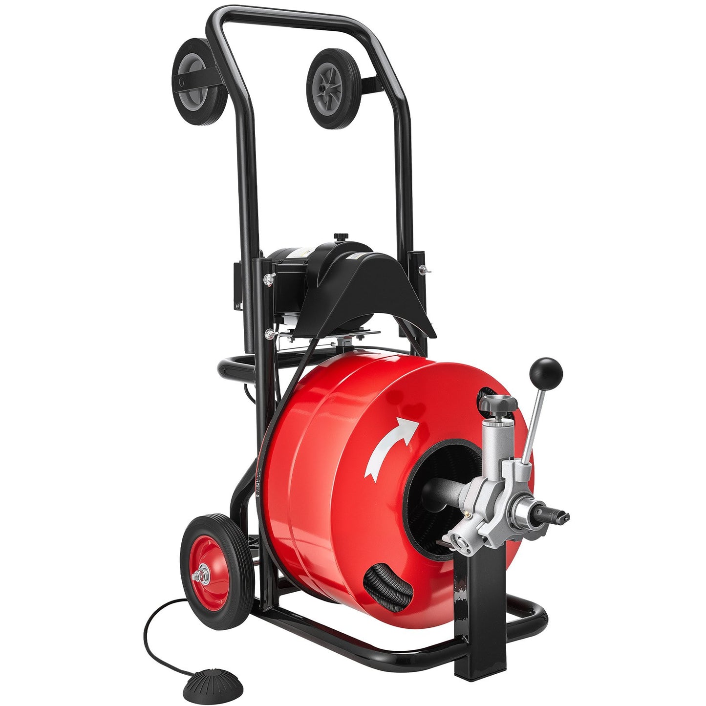 Drain Cleaner Machine 4 Inch Auto Feed Sewer Snake Auger Portable Pipe Cleaner
