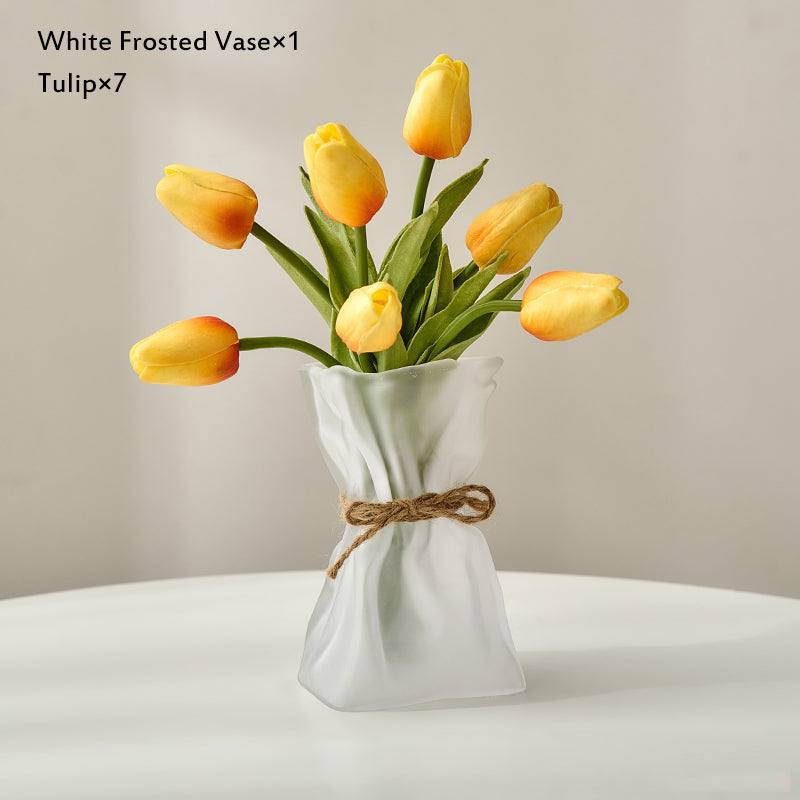 Glass Vase for Dried Flowers - Nordic Home Table Decor Accessory