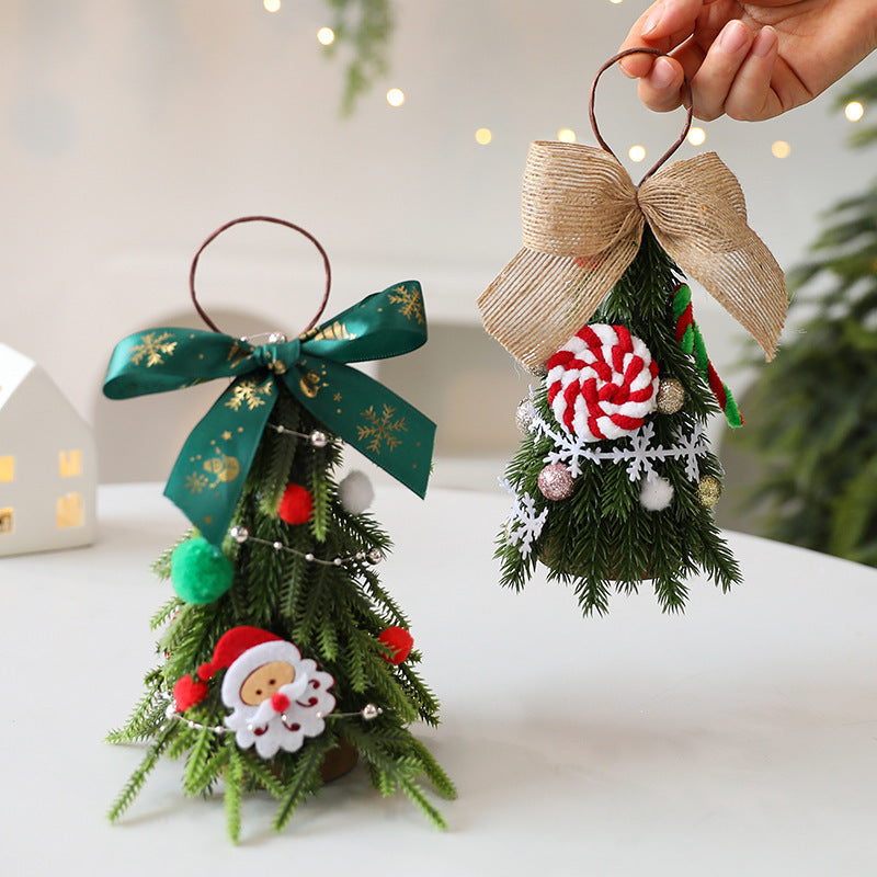 Mini Christmas Tree Ornaments Set - Holiday Decorations for Home & Party, 21cm