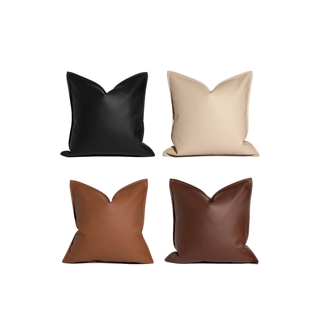 Nordic Style Leather Sofa Pillow Cover | Living Room Cushion Support
