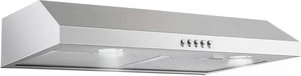 30 Inch Stainless Steel Under Cabinet Range Hood 500 CFM 3-Speed Kitchen Appliance