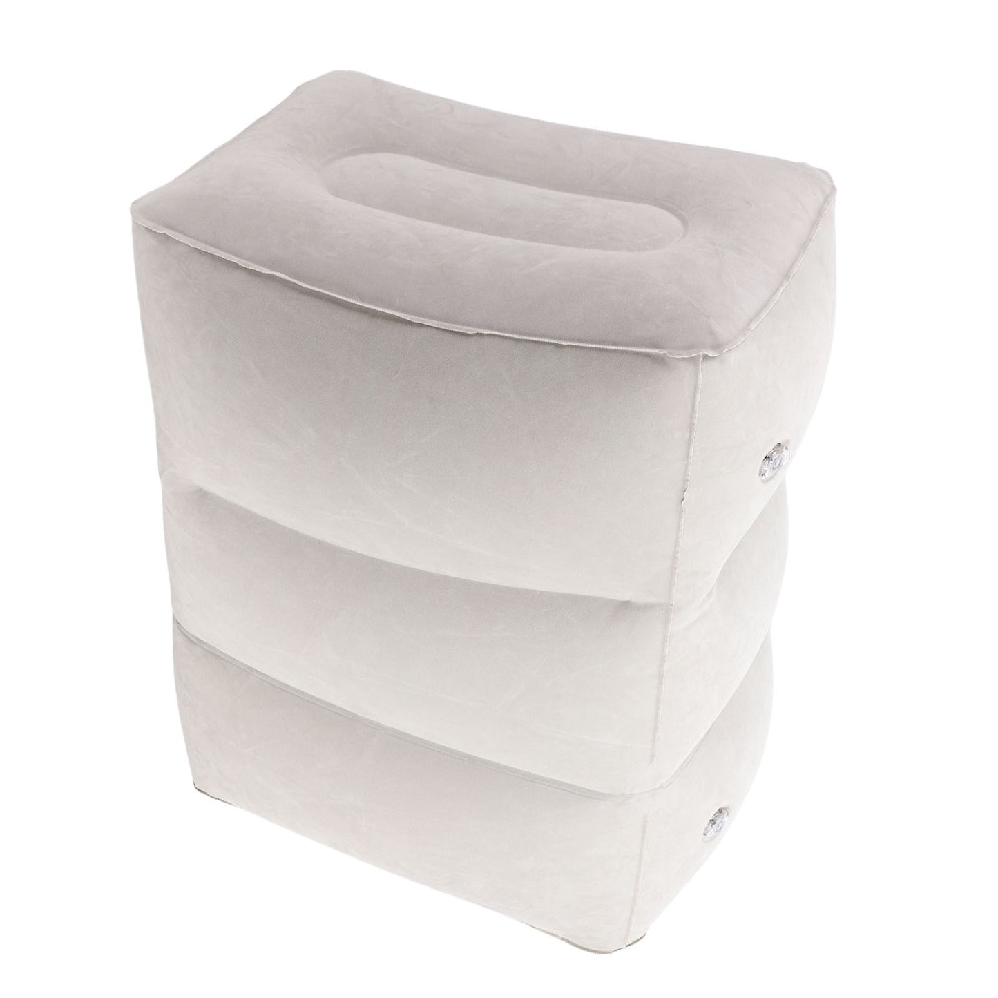 Adjustable Inflatable Foot Rest Pillow for Travel - 3 Height Levels
