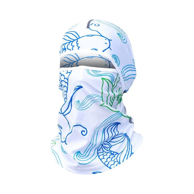 Full Face Sun Protection Mask - Lightweight Ice Silk Neck Gaiter Scarf