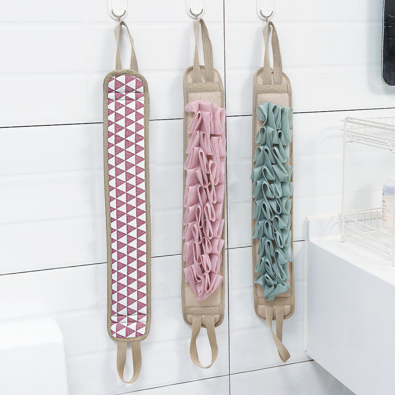 Double-Sided Bath Towel with Strong Pull Back Strip - Soft & Absorbent