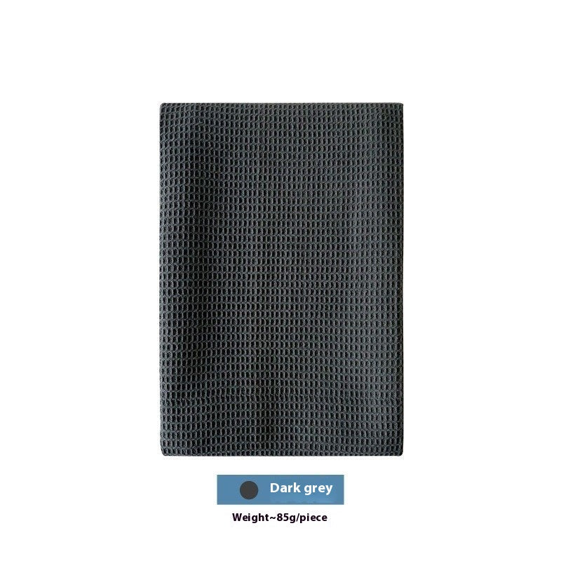 Cotton Rectangular Waffle Tea Towel - Nordic Style Kitchen Linen