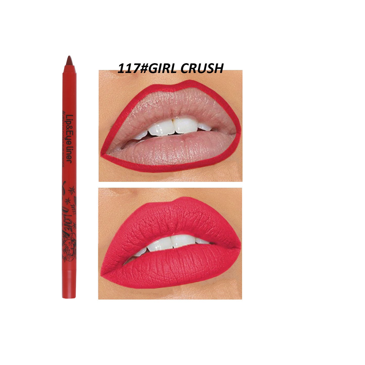 Matte Lip Liner - Discoloration Resistant Outline Lipstick 20 Colors