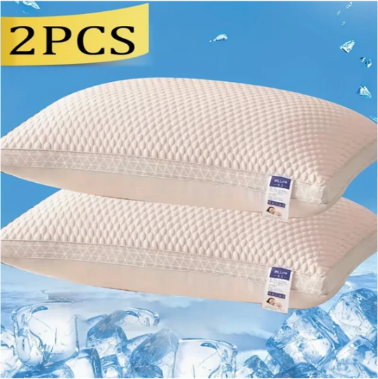 Cooling Breathable Tofu Pillows - 2 Pack, Grey