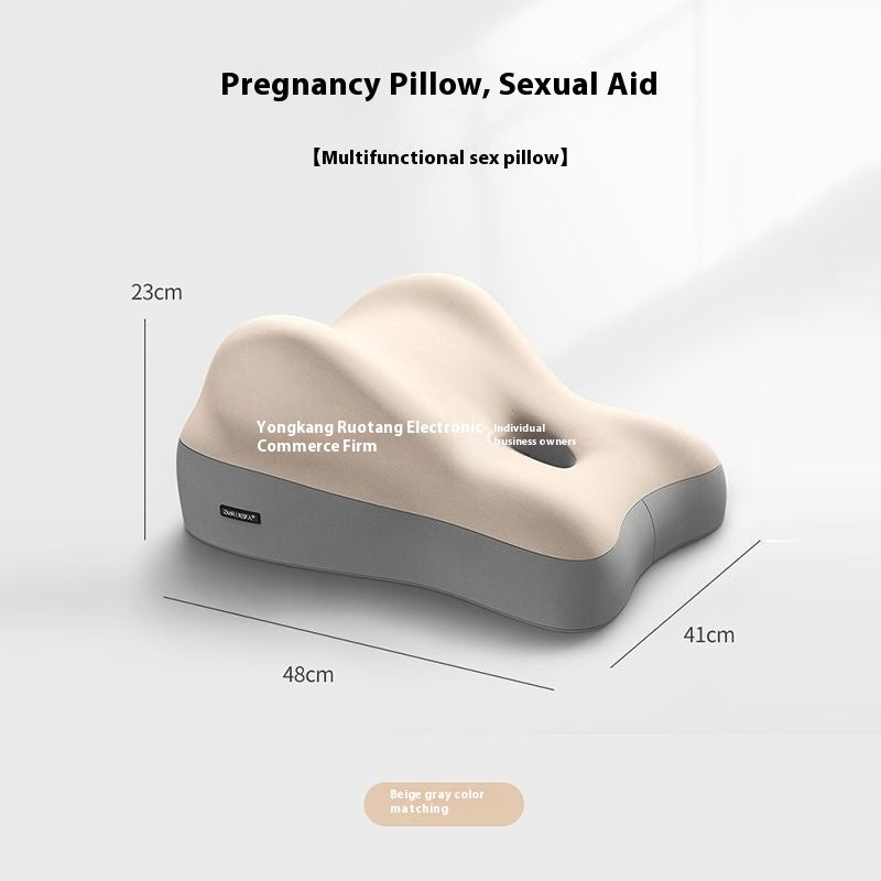 Multifunctional Bedside Cushion - Memory Foam Support Pillow