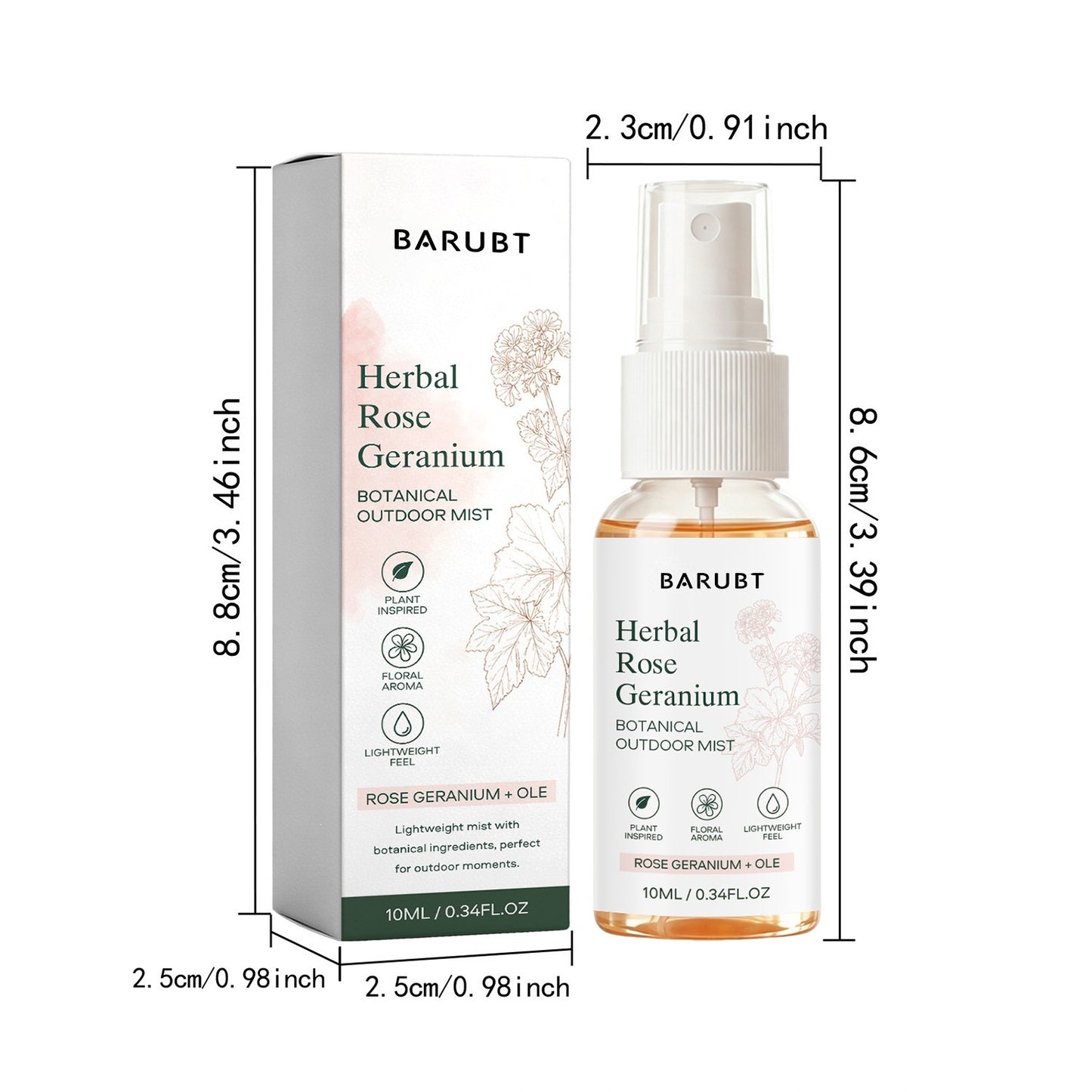 Botanical Outdoor Face Mist - 10ml Hydrating Skin Care Spray