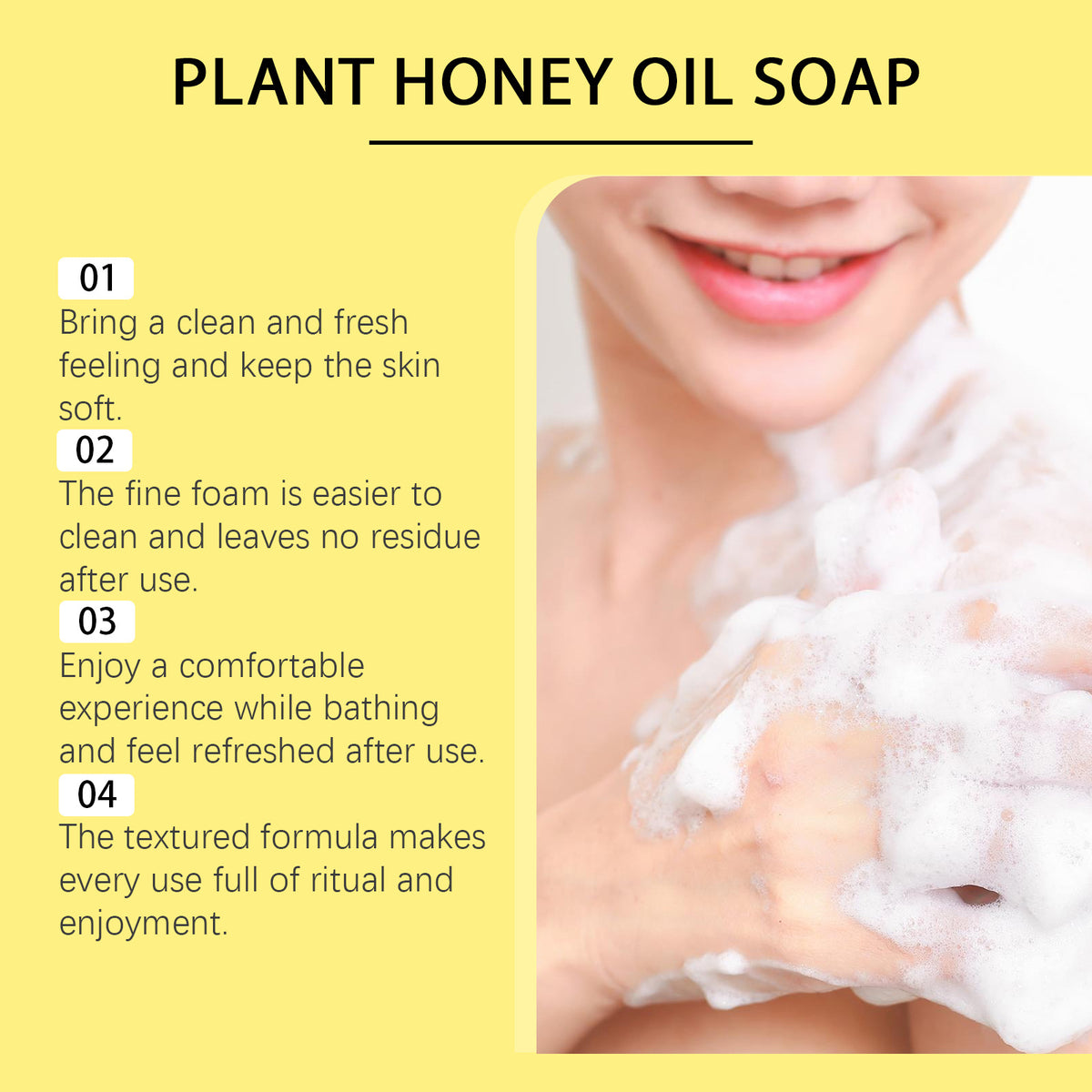 Honey Moisturizing Bath Soap Gentle Nourishing Care