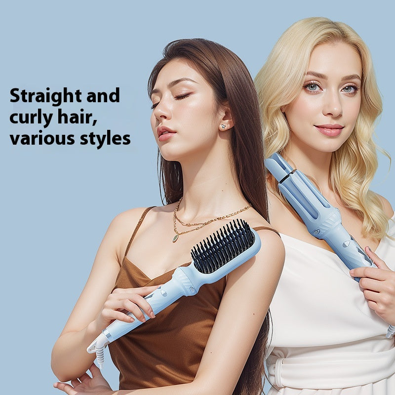 3-in-1 Automatic Hair Curler and Straightener - Wireless, Color Options