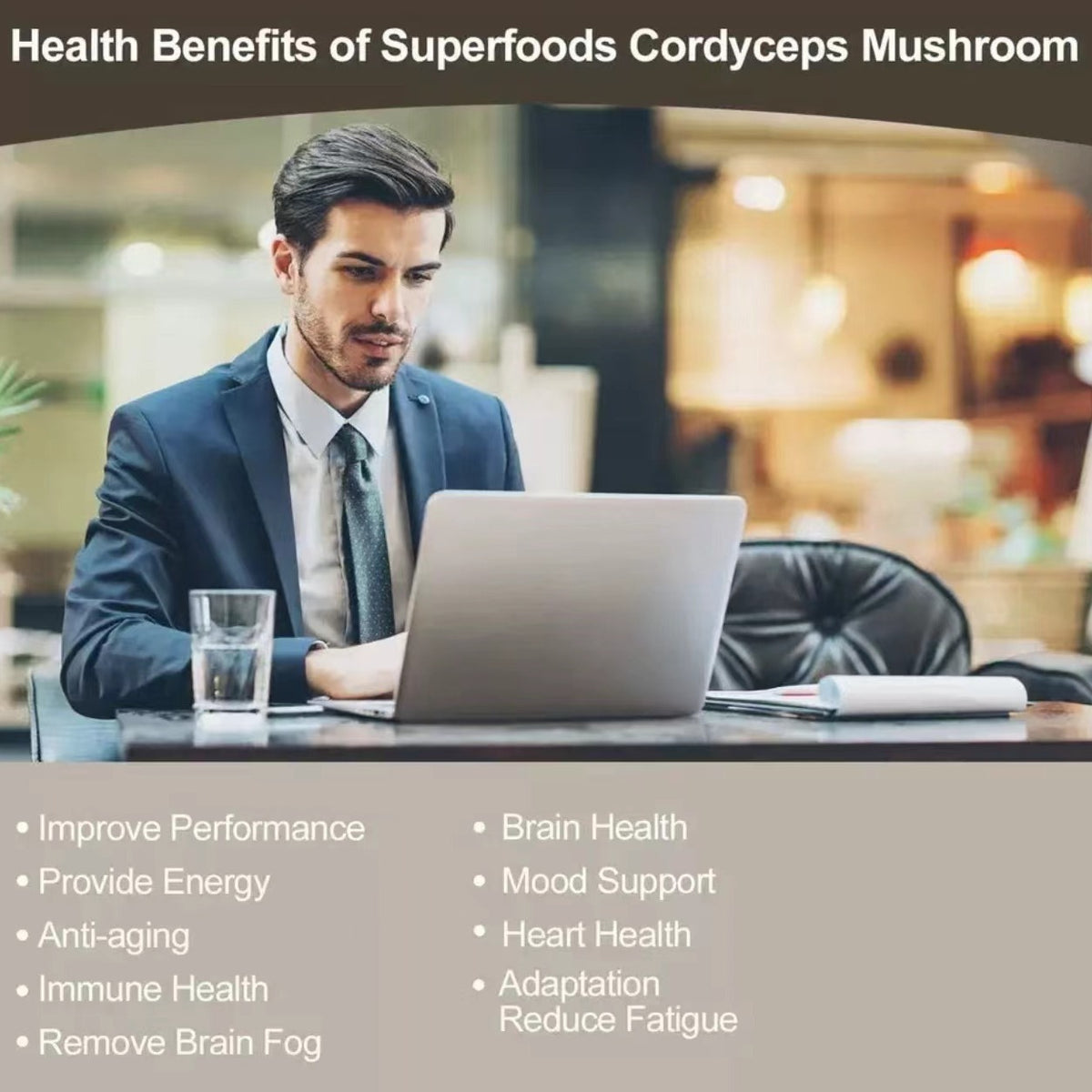 Mushroom Dietary Supplement Gummy Candy - 60 Pieces