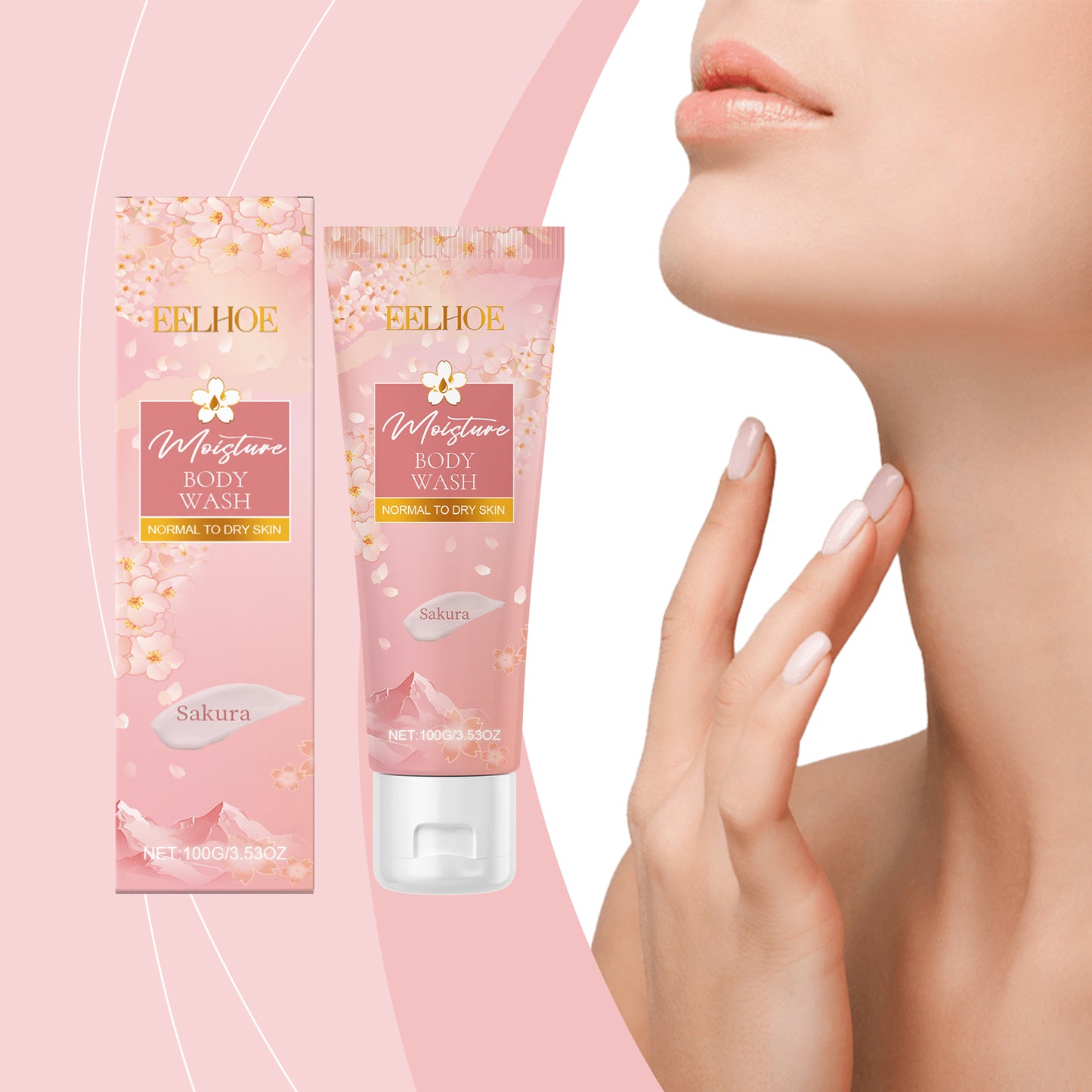 Cherry Blossom Moisturizing Body Wash - Shea Butter & Coconut Oil Formula