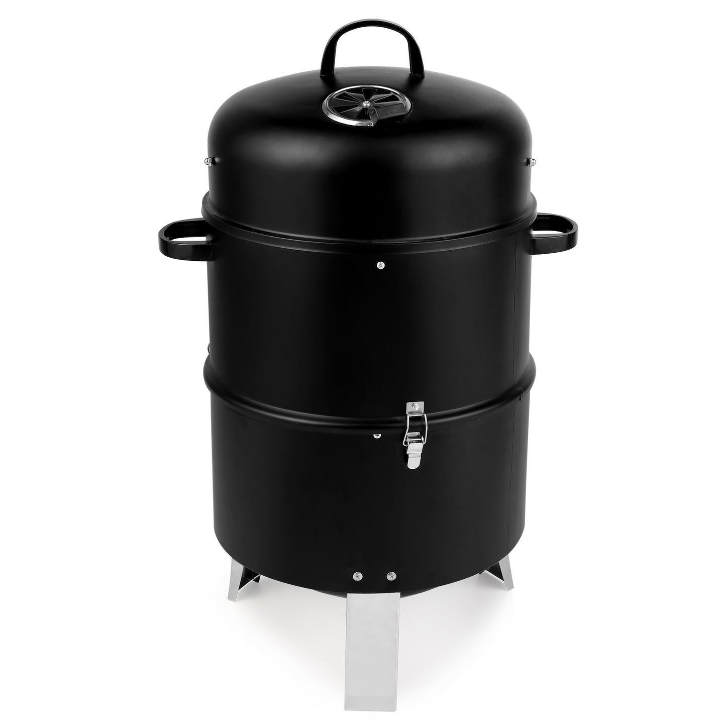 Vertical Charcoal Smoker 18.5 Inch Heavy Duty Portable Outdoor Grill with Thermometer