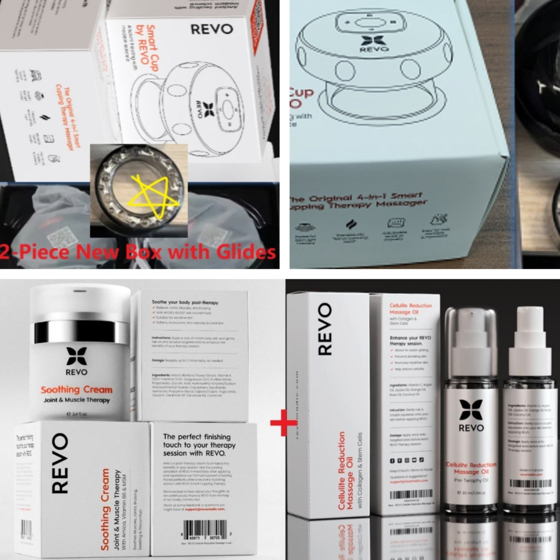 Electric Cupping Massager with Vacuum Suction - Set