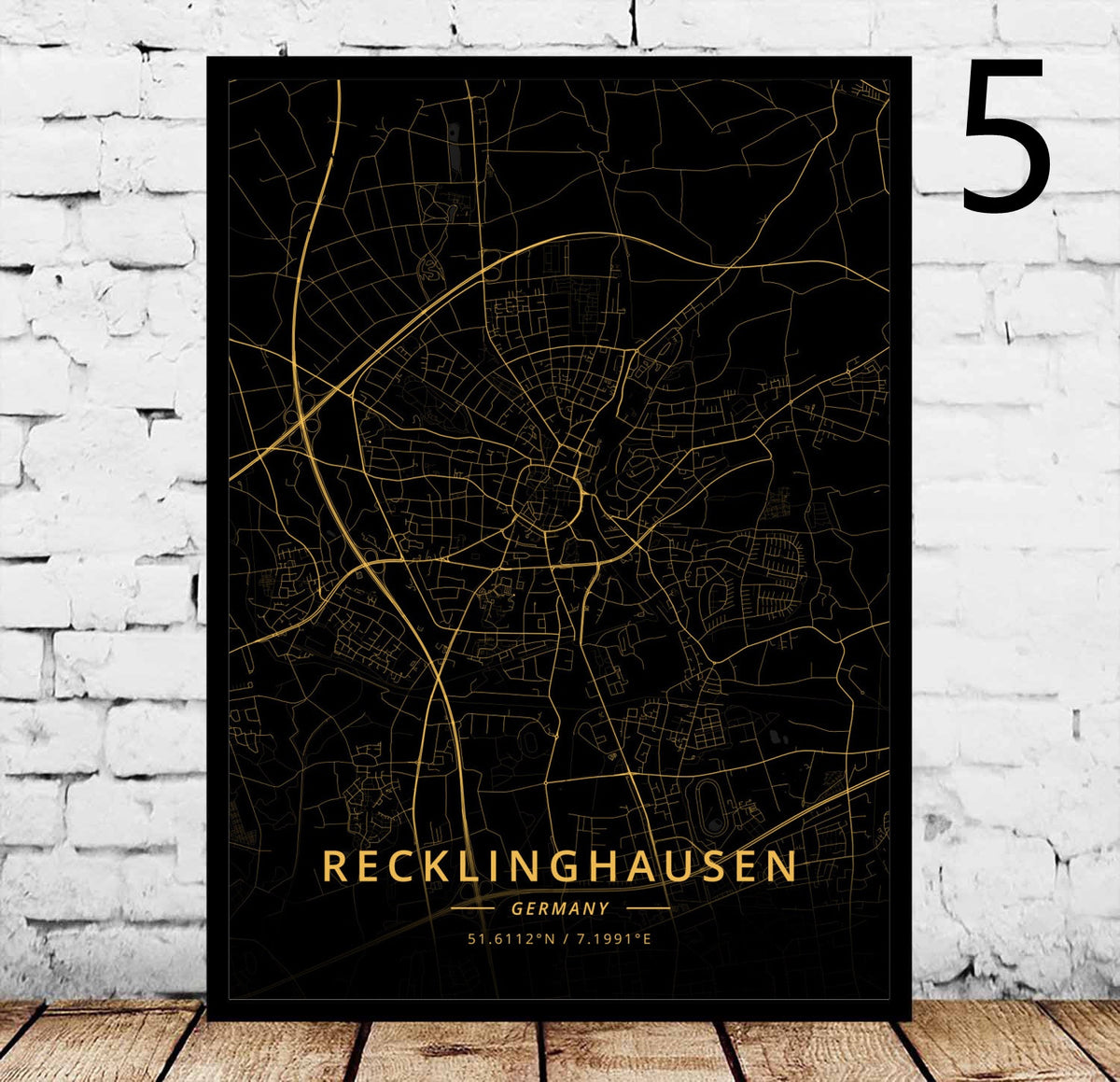 Decorative Canvas Art Poster for Home & Garden Wall Decor - Rostock's City