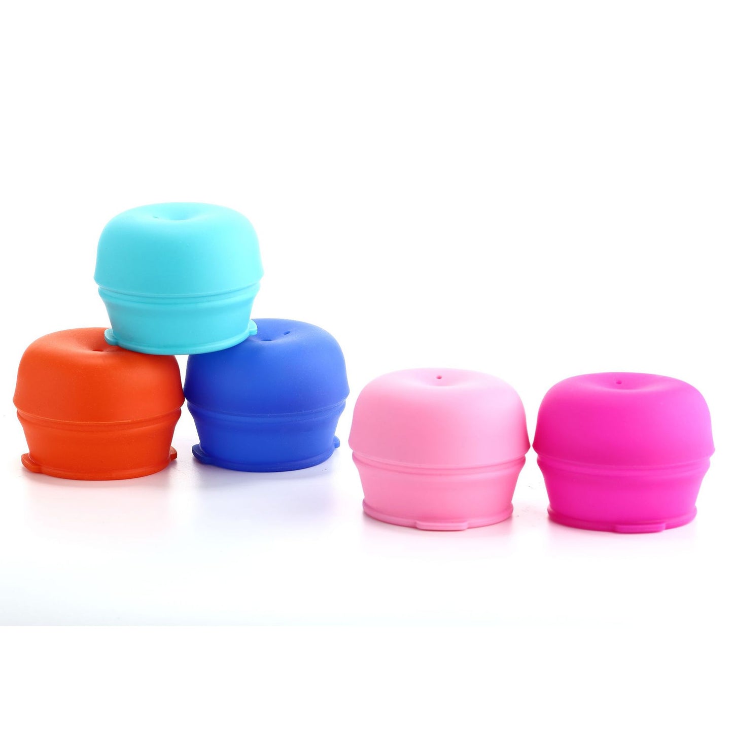 Anti-Spill Leak-Proof Silicone Straw Cup Lid for Baby & Kids - Multiple Colors