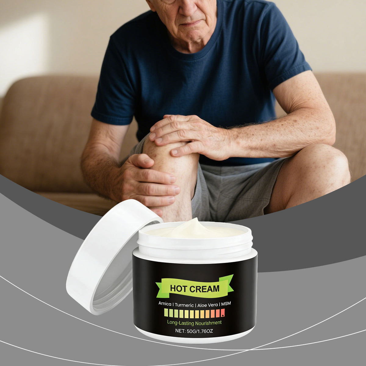 Hot Compress Cream for Face Skin Care - 50g Natural Herbal Formula