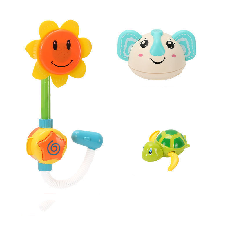 Kids Water Play Bath Toy Set with Water Spraying Ducks and Animals
