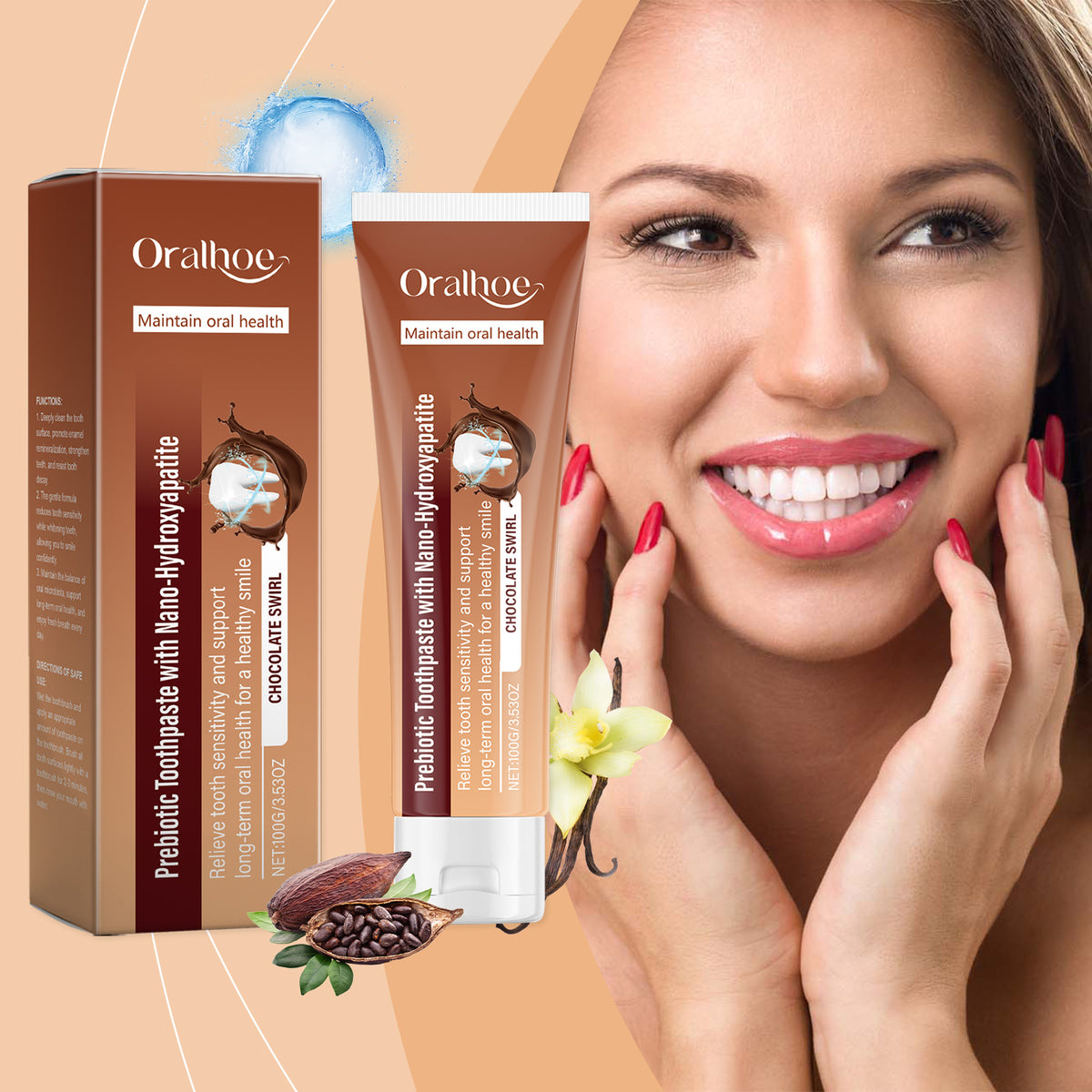 Chocolate Flavor Anti Cavity Toothpaste 100g