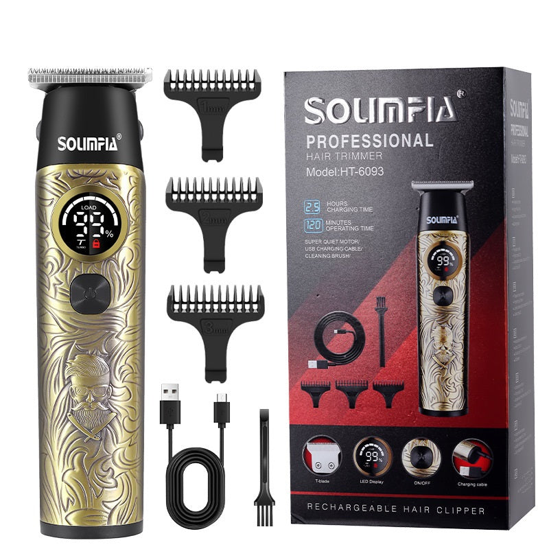 Digital Hair Clipper - Professional Salon Carving Trimmer