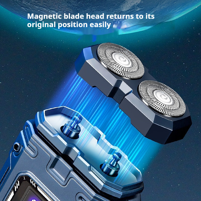 Rechargeable Electric Shaver with Digital Display