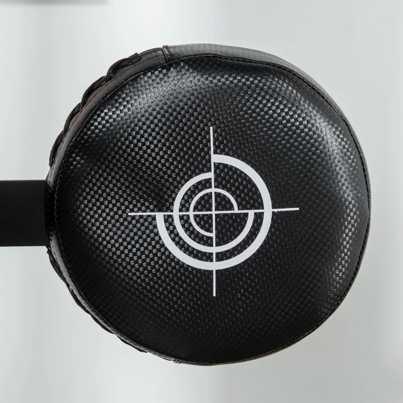 Freestanding Boxing Speed Bag with Reaction Bar - Jet Black