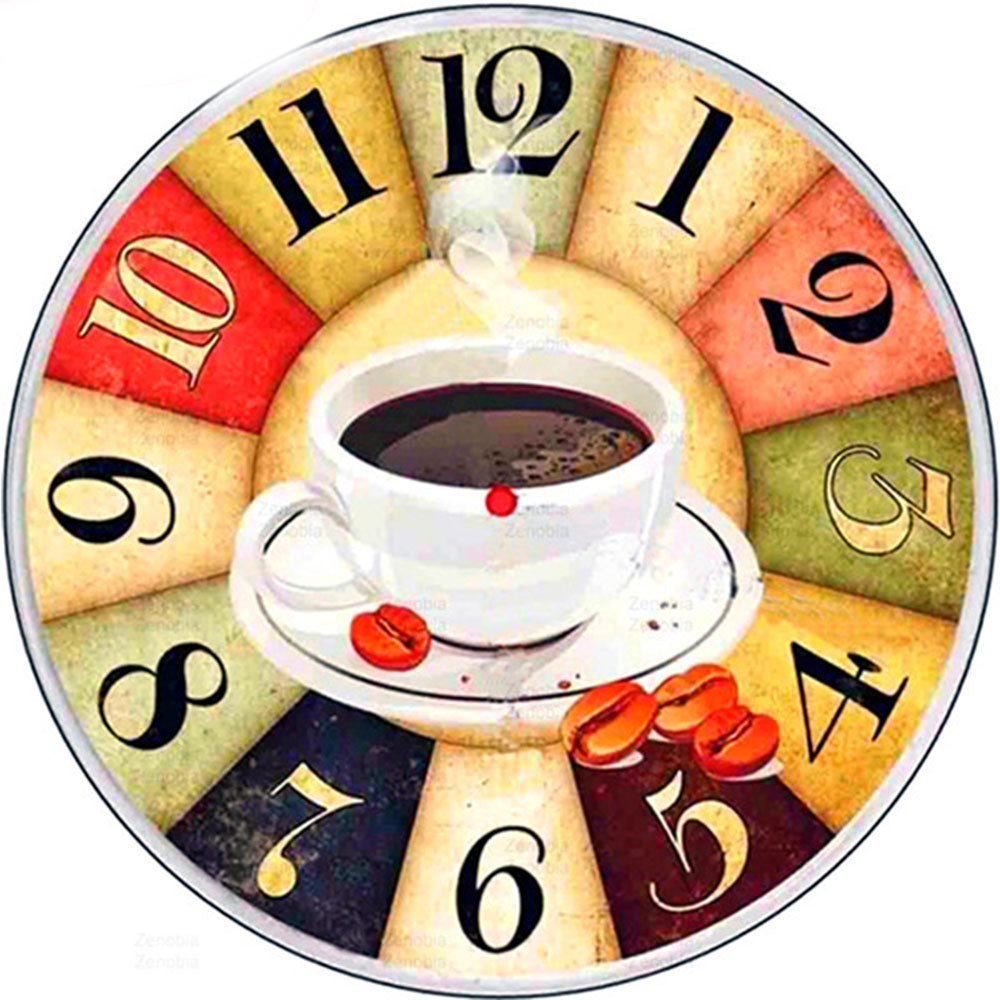 DIY Diamond Cross Stitch Kit for Home Decor - Coffee Pattern, Multiple Sizes & Shapes