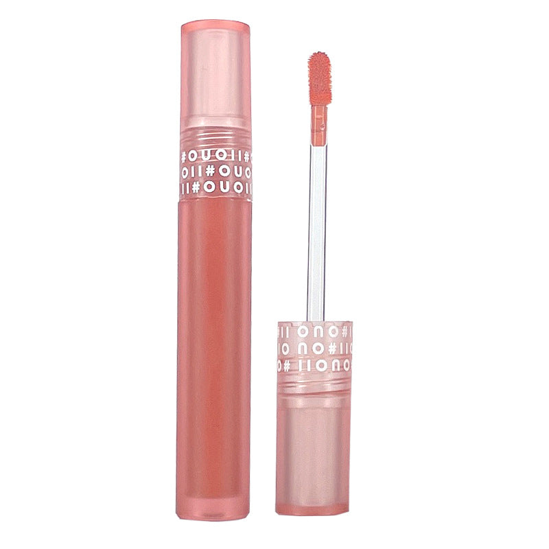Moisturizing Lip Glaze Set - Matte Non-Stick Lipstick with Cinnamon Oolong Flavour