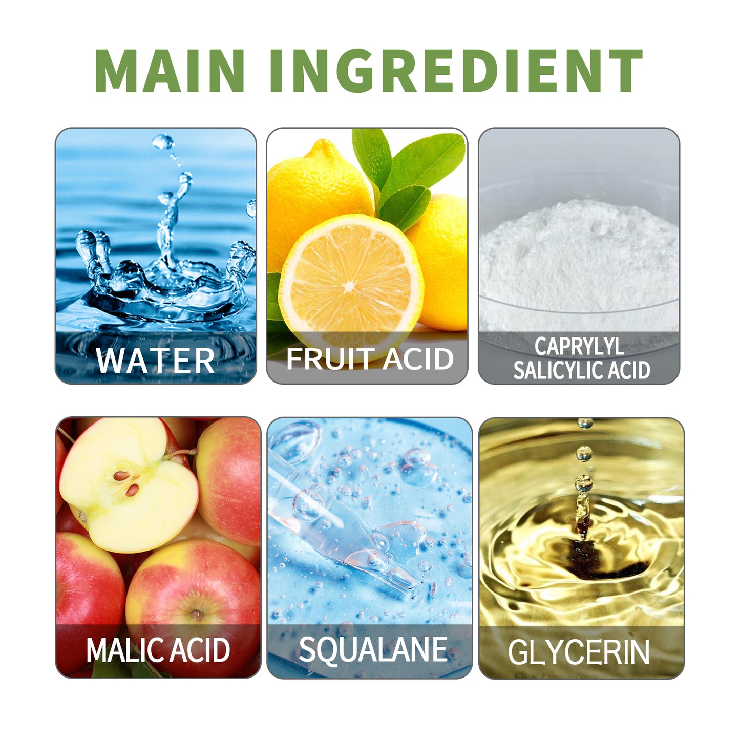 Hydroxy Acid Facial Exfoliating Gel - Deep Pore Cleansing & Skin Brightening