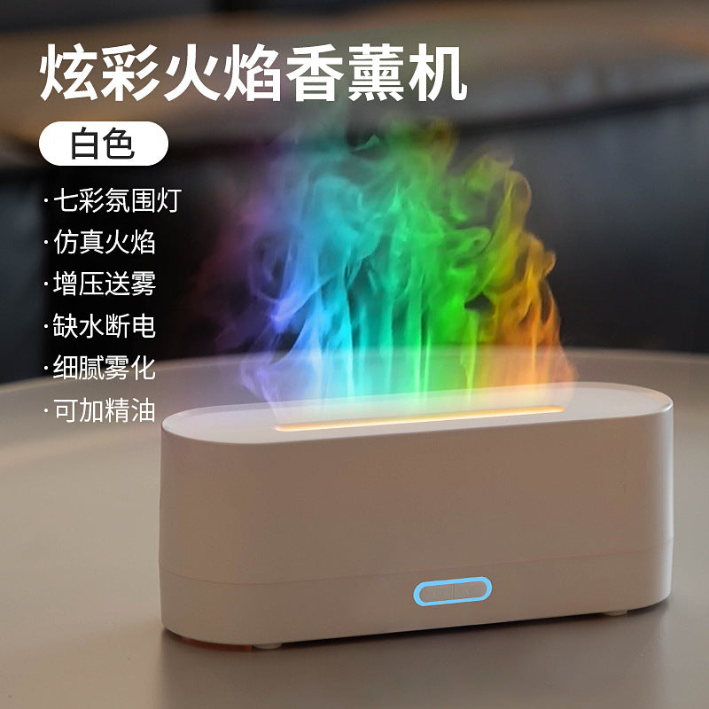 Desktop Colorful Flame Aroma Diffuser USB Humidifier