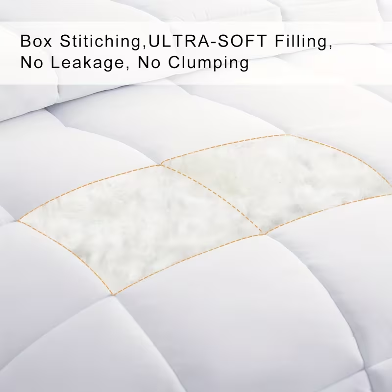 All Season Cooling Comforter - Premium Down Alternative Duvet Insert - Reversible Design
