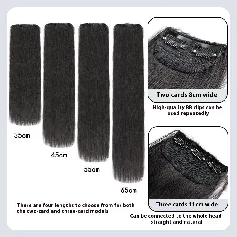 Handmade Human Hair Wig - Natural Straight