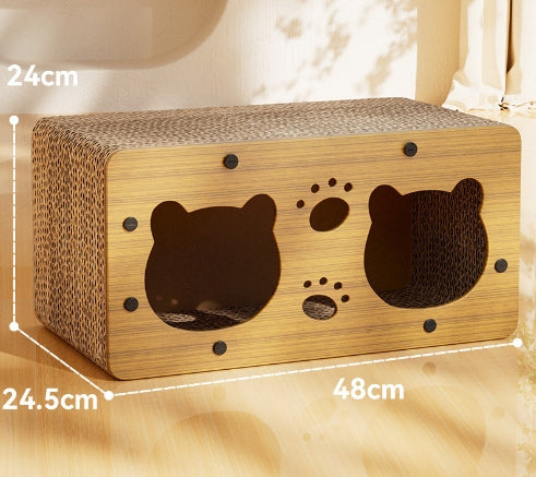 Sisal Cat Scratch Board with Crumb-Resistant Mat | Durable Pet Furniture