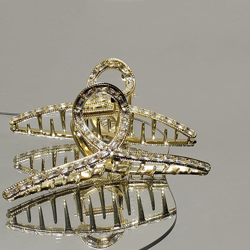Crystal Metal Hair Clip - Diamond