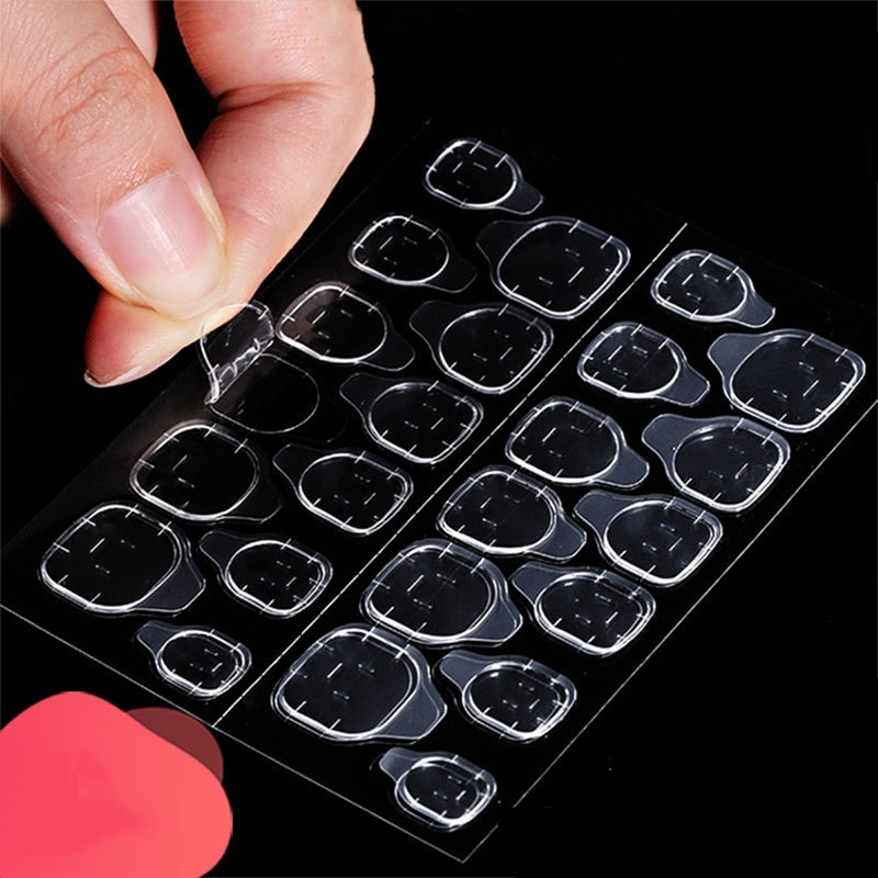 Ultra-Thin Jelly Nail Stickers - Super Sticky Fake Nail Decals for Manicure