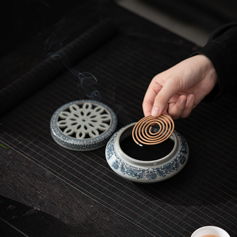 Ceramic Incense Burner Plate Aromatherapy Holder for Home Decor