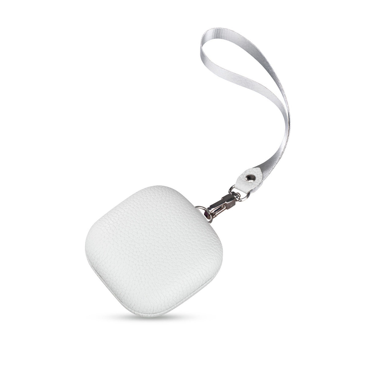 Lychee Pattern Cowhide Earphone Case - Full-Body Leather Protection