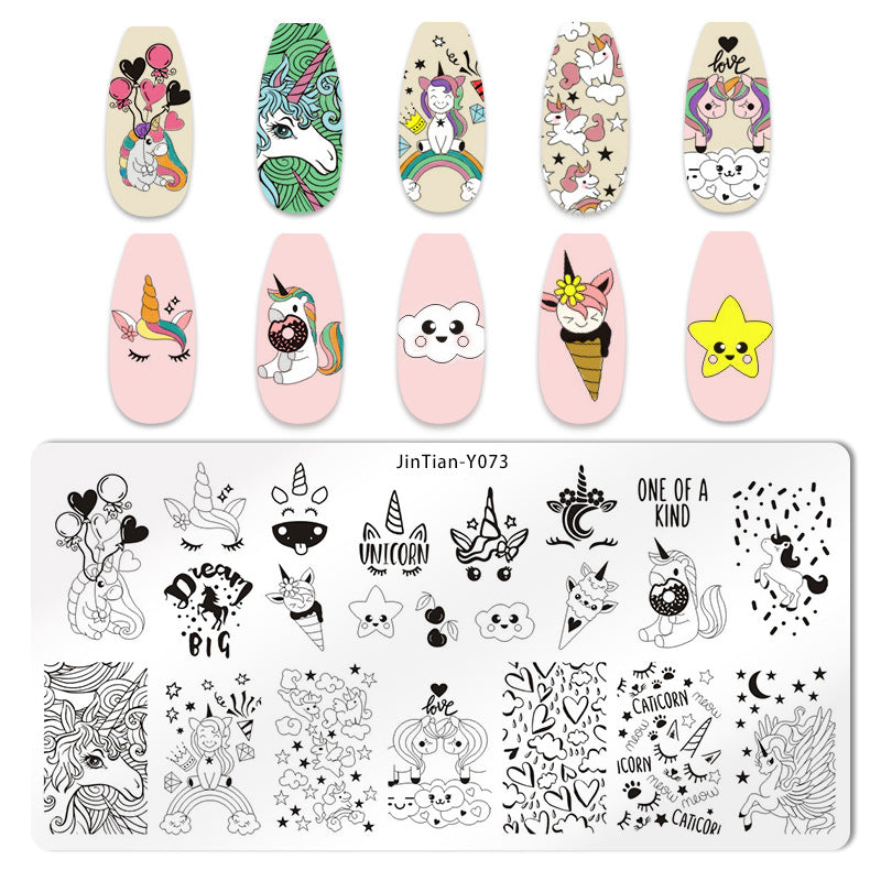 Nail Stamping Plate - Japanese Print Design